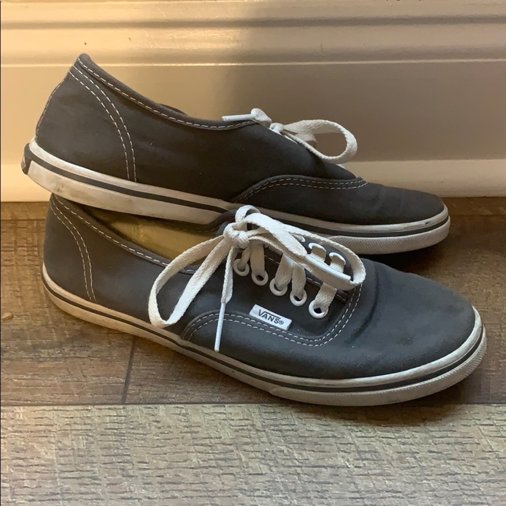 Charcoal grey Vans
